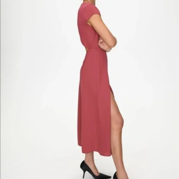 Aritzia Babaton Hamptons Midi Dress Fresco Pink Size 4 - Picture 3 of 7